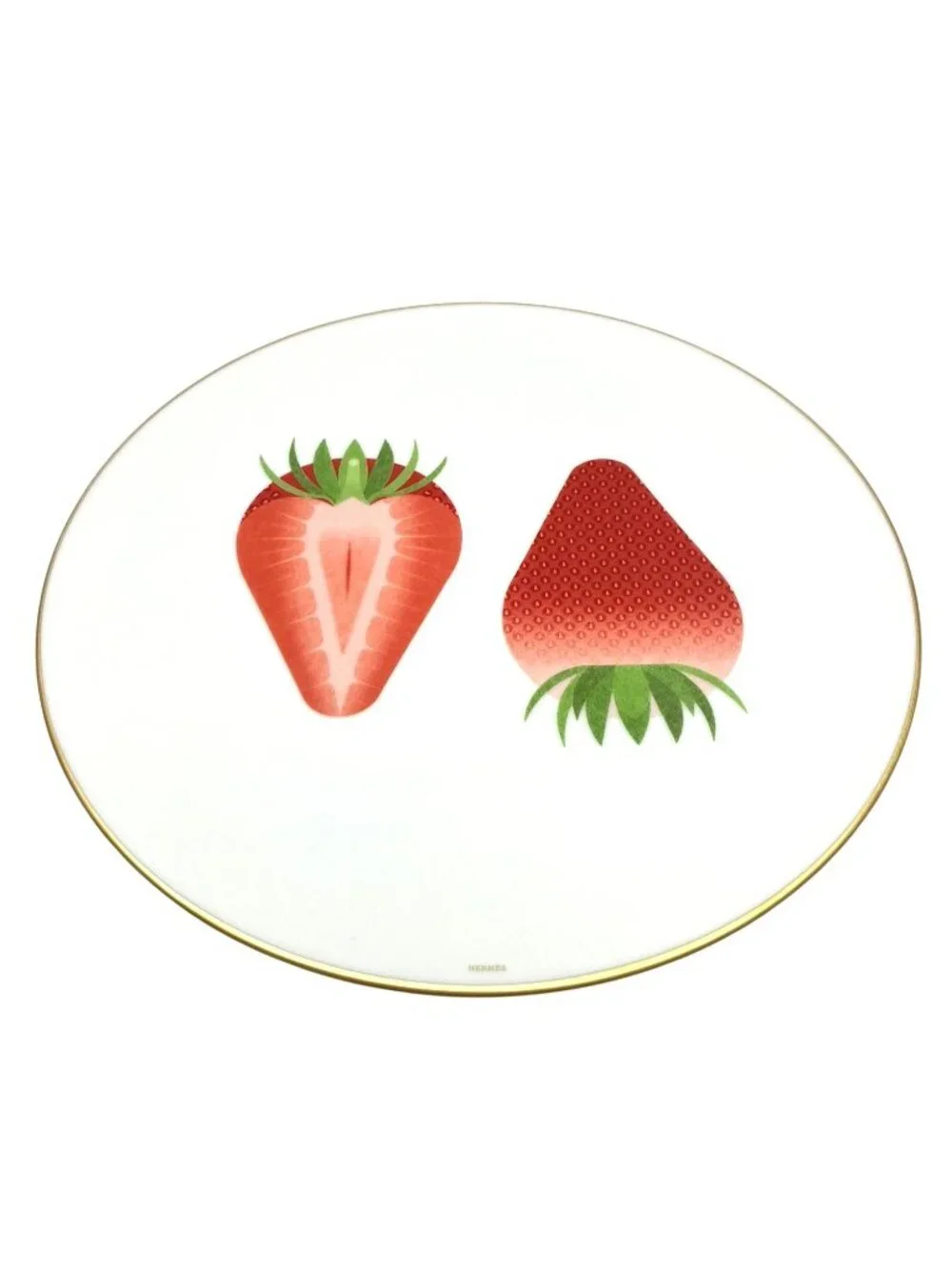 HERMES KAORUMI PORCELAIN FRUIT PLATES SET OF 6 BNIB